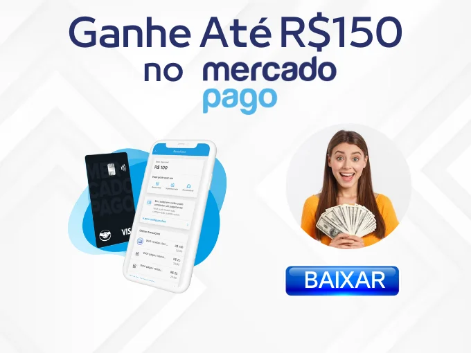 3) Mercado Pago - Receba até R$ 130