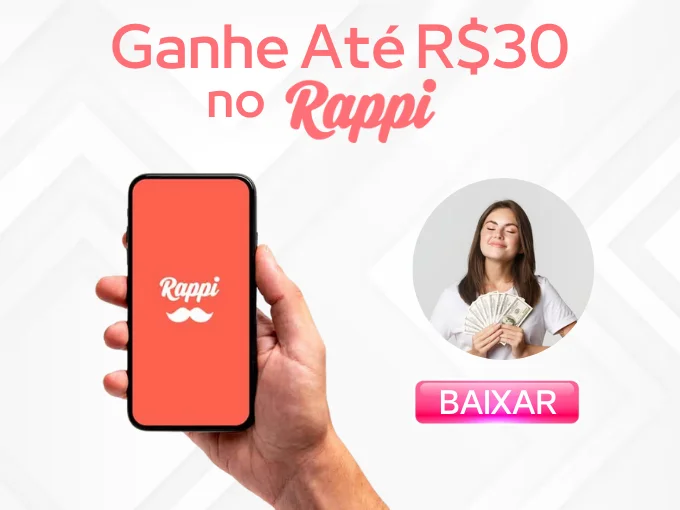 5) RappiBank - Receba até R$ 30