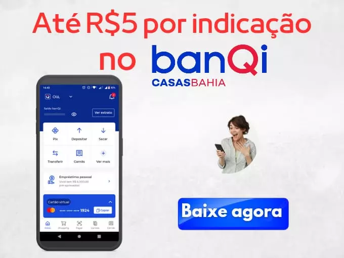 banQI - Até R$ 5 por indicação