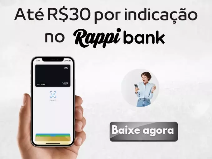RappiBank- Até R$ 30 por indicação