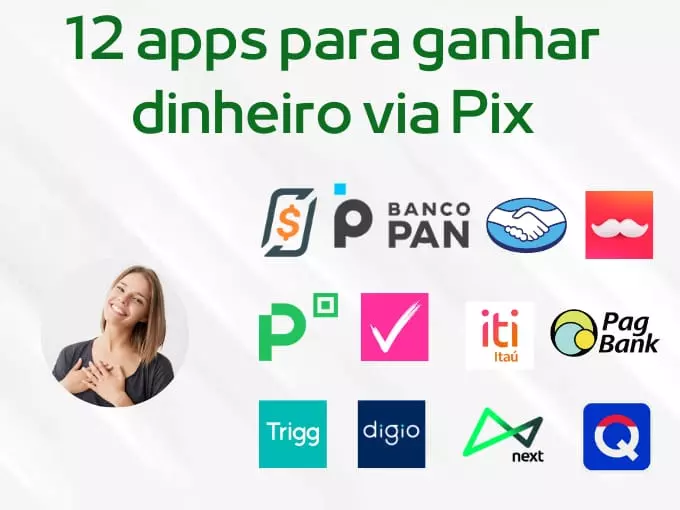 12 apps para ganhar dinheiro via pix - Confira todos