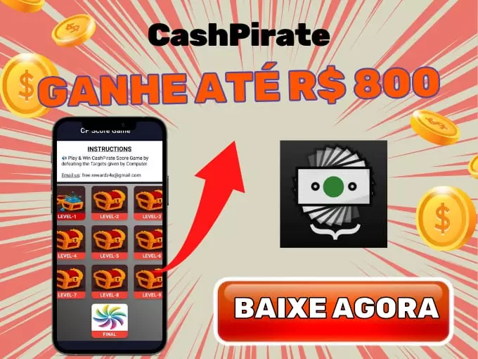 CashPirate - Ganhe até R$800 por mês