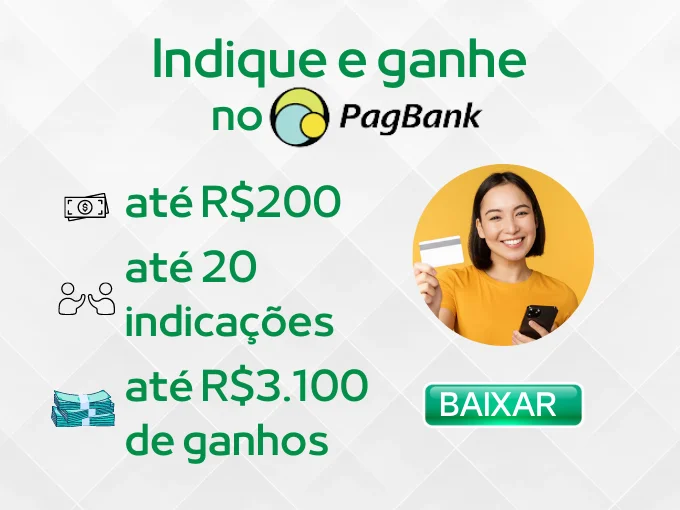 2) Pagbank - Receba até R$ 155